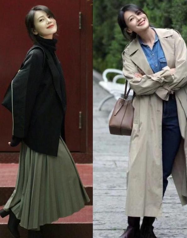 高圆圆日常私服真好看，基础单品穿出高级范，低调精致值得借鉴