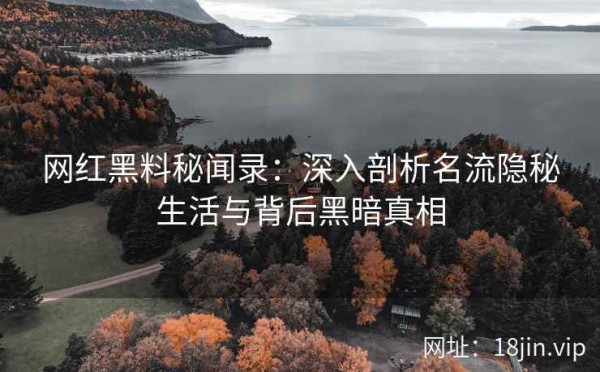 网红黑料秘闻录：深入剖析名流隐秘生活与背后黑暗真相