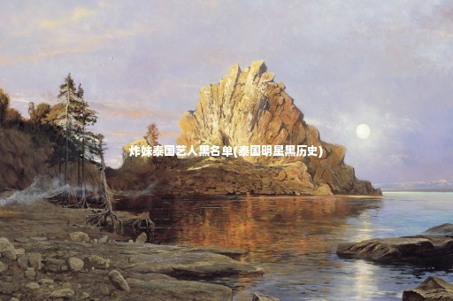 炸妹泰国艺人黑名单(泰国明星黑历史)