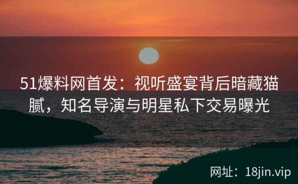 51爆料网首发：视听盛宴背后暗藏猫腻，知名导演与明星私下交易曝光