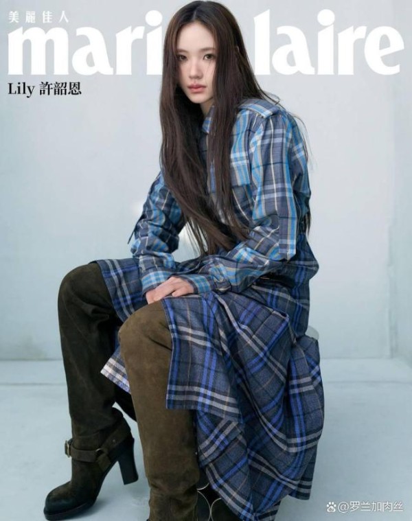 小S二女儿Lily杂志写真 酷飒气场十足