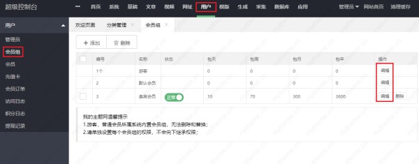 苹果cms明星演员无权限访问的解决方法