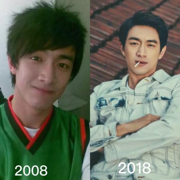 娱乐圈八大男神今昔对比照，邓伦、朱一龙、你觉得谁的变化最大？