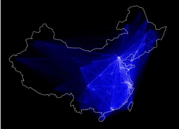 licstar数据可视化作品：好友关系图、北京吃货地图