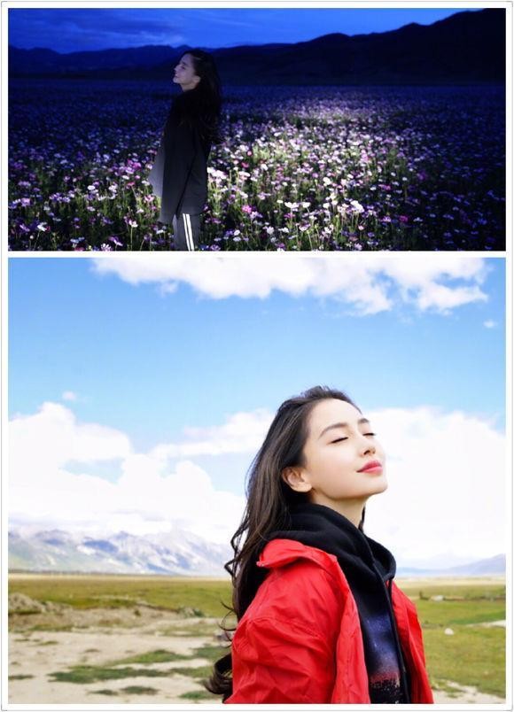 当红女星游客照：唐嫣太会凹造型了，杨幂往那一站就是风景