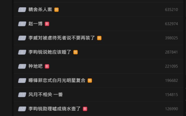 关键字「曝锋菲恋式白月光明星复合」今上午上了热搜。（图／翻摄自微博）