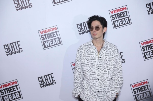 Eyewear, Vision care, Style, Sunglasses, Logo, Black hair, Street fashion, Fashion model, Fashion design, Active shirt, 
