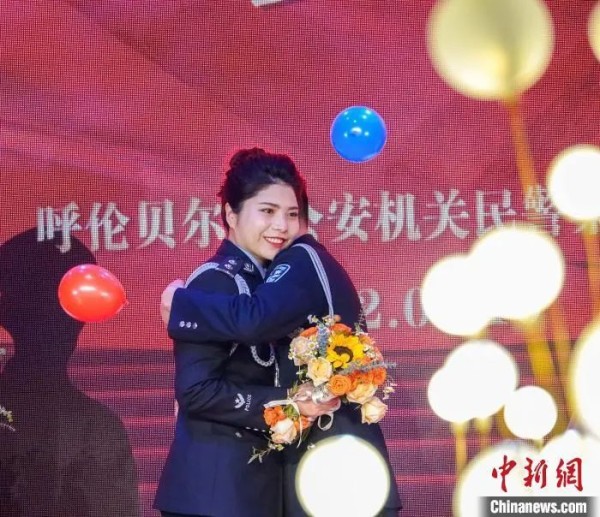图为婚礼现场。吕昊俊 摄