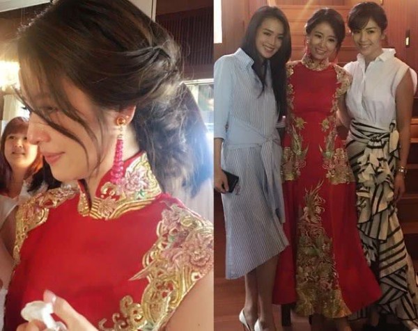 女明星结婚敬酒服比拼，刘诗诗高贵，杨颖美艳，她的太草率