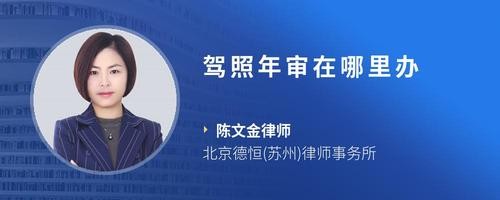 驾照年审在哪里办