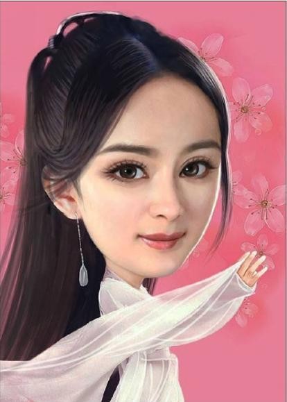 这些明星漫画照，认出了杨幂和赵丽颖，却没有认出最后一位