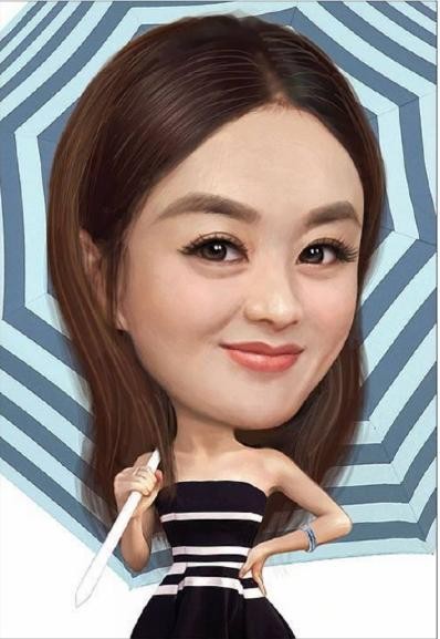 这些明星漫画照，认出了杨幂和赵丽颖，却没有认出最后一位
