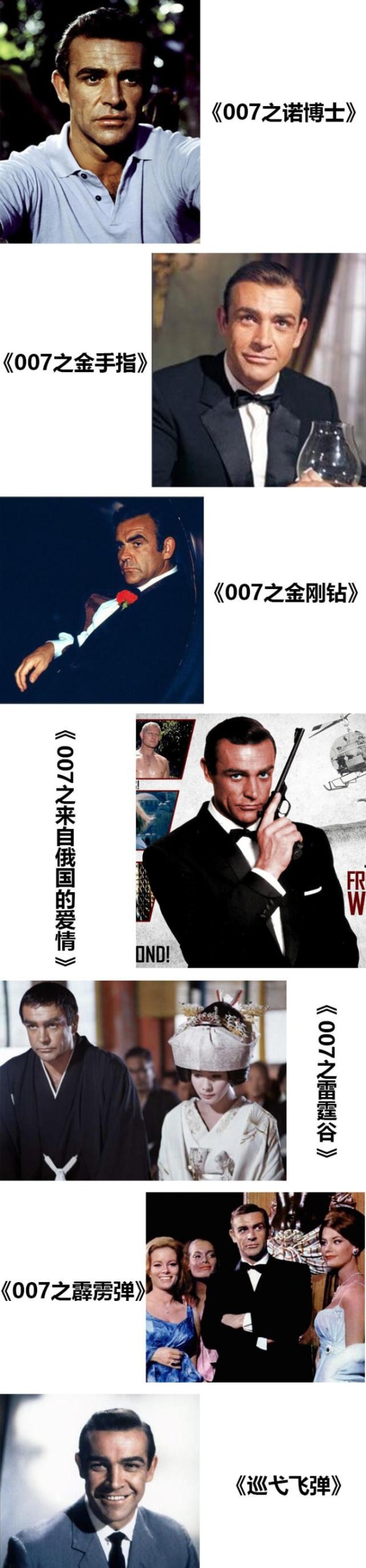 致敬：他是史上最帅007，一生7次扮演邦德，90载演艺生涯堪称传奇