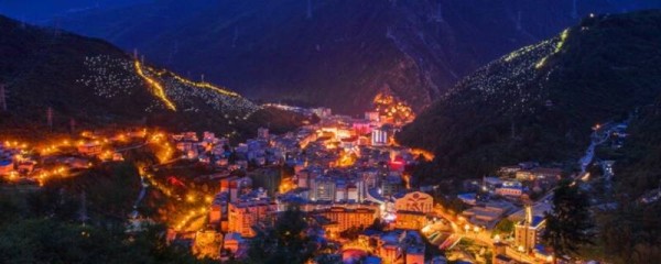 康定网红夜景是哪里
