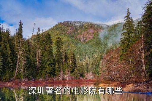 深圳著名的电影院有哪些
