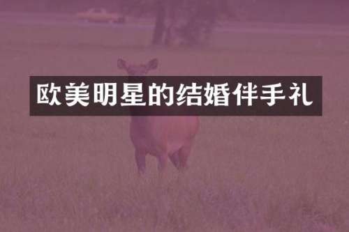 欧美明星的结婚伴手礼