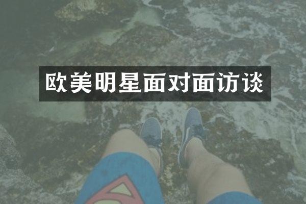 欧美明星面对面访谈