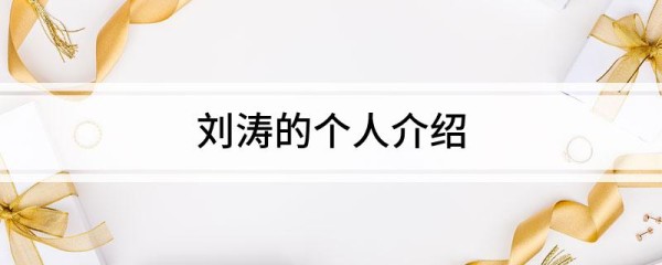 刘涛的个人介绍