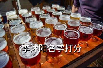 李沐阳名字打分