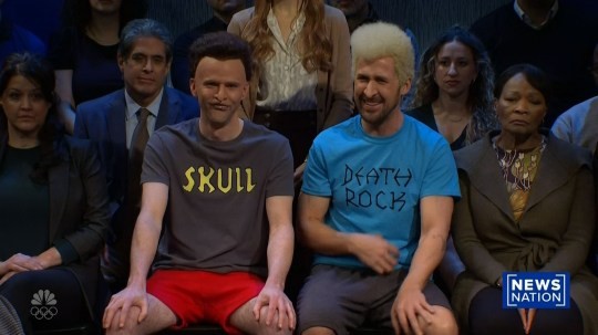 Ryan Gosling and Mikey Day as Beavis and Butt-head