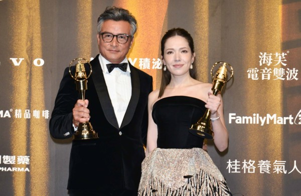 李铭顺、许玮宁获得迷你剧集（电视电影）男、女主角奖。（图／三立电视提供）