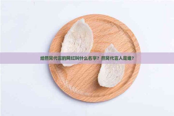 给燕窝代言的网红叫什么名字？燕窝代言人是谁？