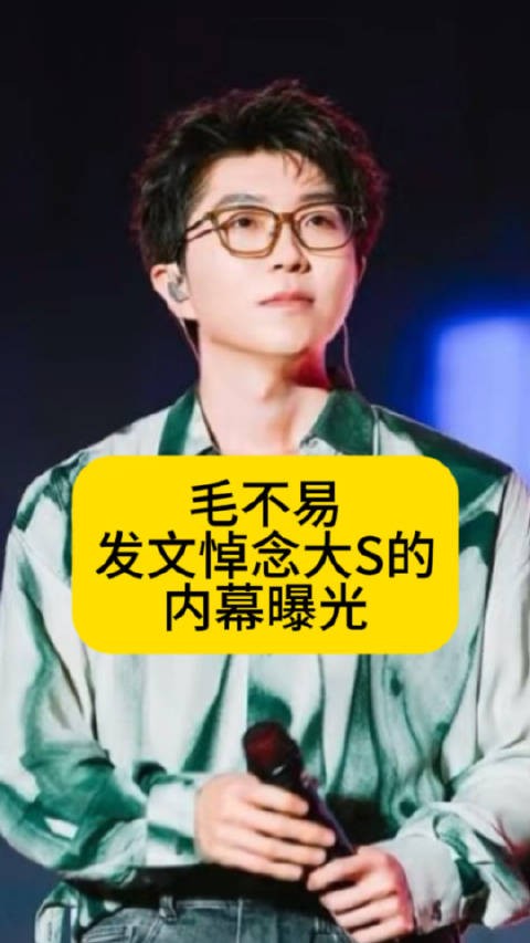 毛不易发文悼念大S