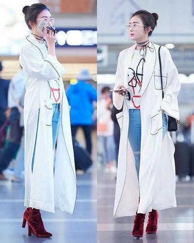 明星穿睡衣出街成时尚潮流，都是为了凹造型，只有她是真的穿睡衣
