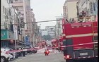 广东惠州，一鞋厂发生火灾