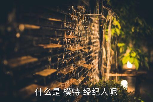 什么是 模特 经纪人呢
