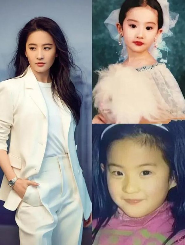 女明星小时候照片曝光，刘亦菲杨幂从小美到大，唯独她画风走偏