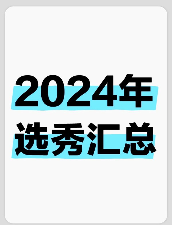 2023年15大热门选秀节目推荐