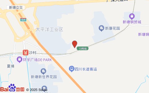塑明星躺瘦减肥新塘店位置示意图