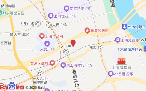 明星护肤造型(人民广场店)位置示意图