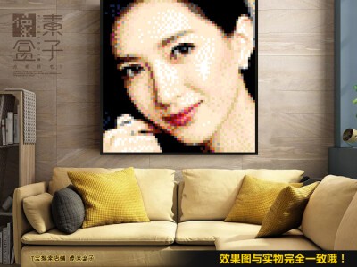 江疏影明星像素画diy积木画图钉画偶像明星…