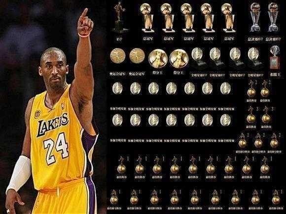 一图看NBA十大巨星荣誉对比：乔丹一张图塞满奖杯，差距明显之大