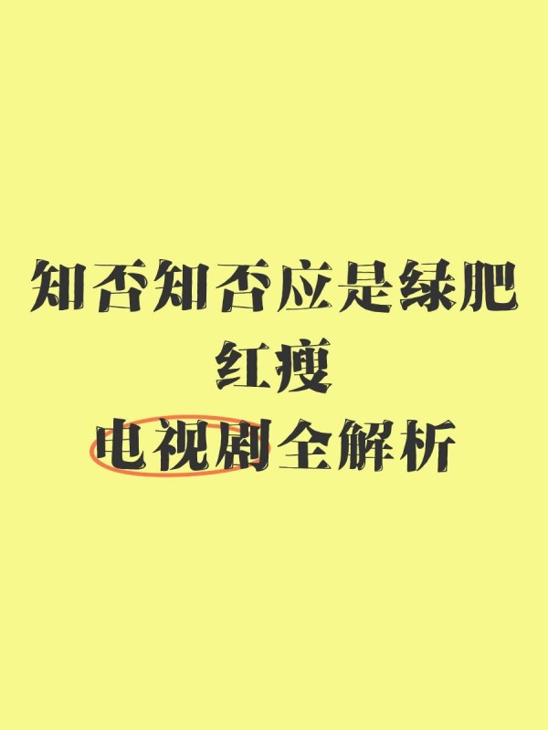 《知否知否应是绿肥红瘦》电视剧全解析