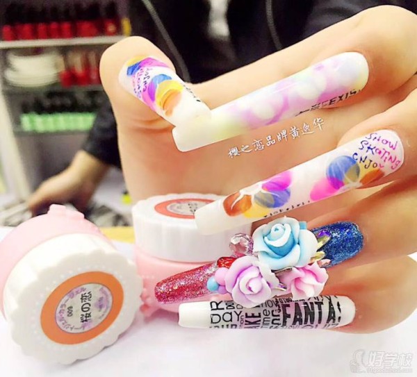 樱之恋美甲作品