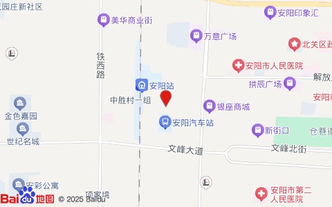 安阳市明星职业培训学校安阳汽车站北位置示意图
