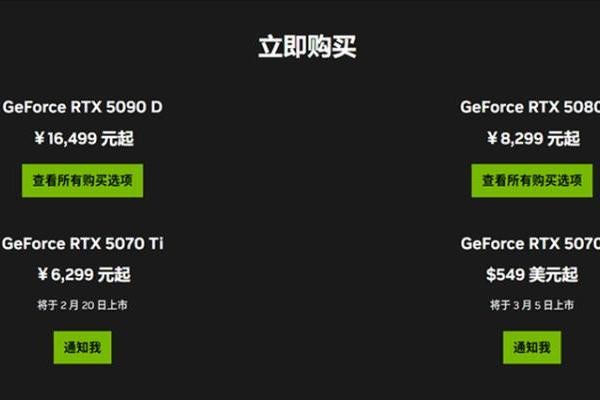 6299元起!国行版RTX 5070 Ti显卡价格公布
