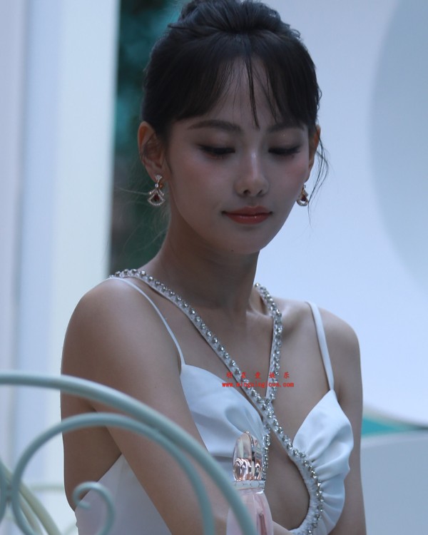 张嘉倪宝格丽时尚活动外拍花絮照片，性感吊带露胸，放大可看清肌肤纹理，高清4K分辨率原图无修生图下载（至尊）