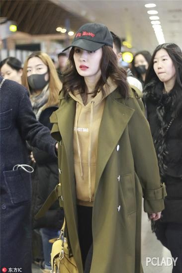 杨幂街拍2