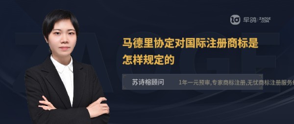 马德里协定对国际注册商标是怎样规定的