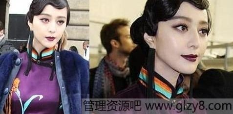 娱乐圈中女明星侧分发型图片