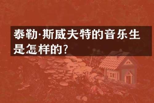 泰勒·斯威夫特的音乐生涯是怎样的？