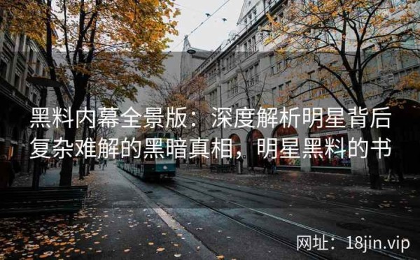 黑料内幕全景版：深度解析明星背后复杂难解的黑暗真相，明星黑料的书