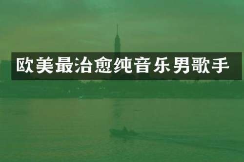 欧美最治愈纯音乐男歌手