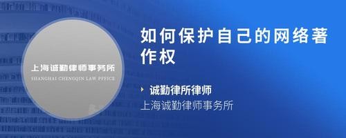 如何保护自己的网络著作权