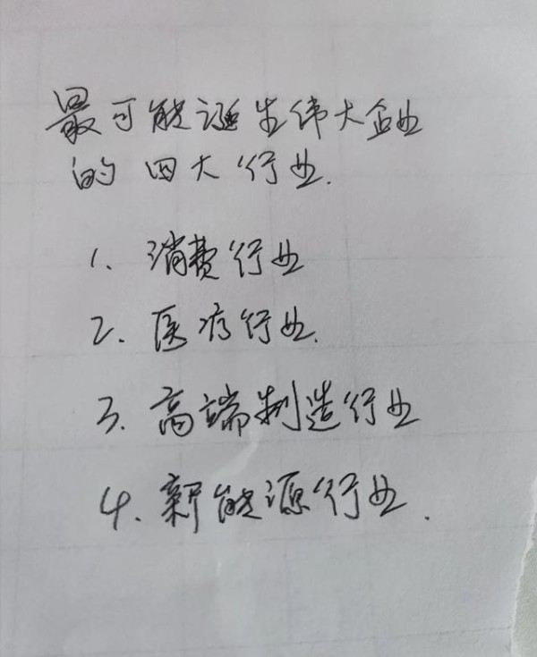 未来商业巨头的崛起：消费、医疗、高端制造与新能源的潜力探索-有驾