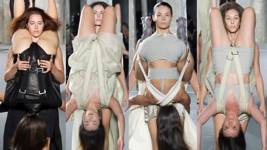 Rick Owens T台大玩儿人体“69”